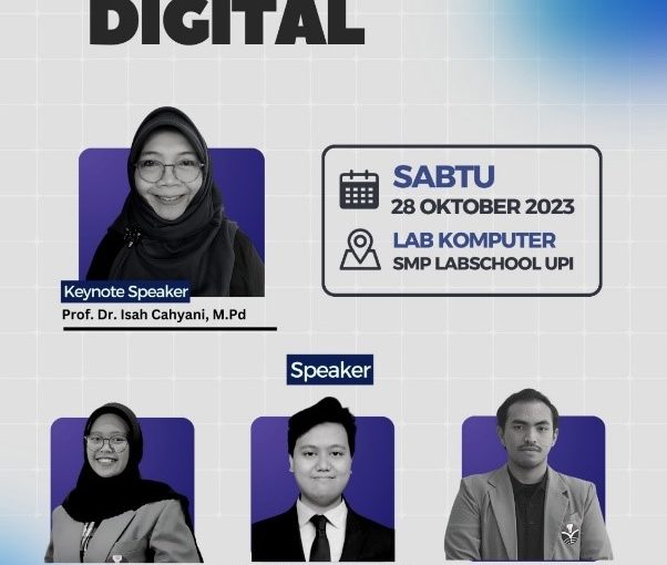 ALUMNI DAN MAHASISWA PRODI PERPUSINFO FIP UPI MENJADI NARASUMBER PADA WORKSHOP LITERASI DIGITAL