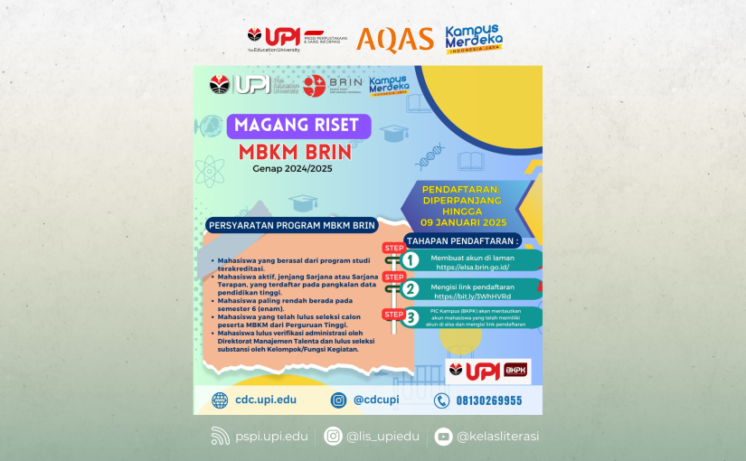 PENDAFTARAN MBKM BRIN SEMESTER GENAP 2024/2025