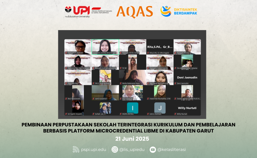 PEMBINAAN PERPUSTAKAAN SEKOLAH TERINTEGRASI KURIKULUM DAN PEMBELAJARAN BERBASIS PLATFORM MICROCREDENTIAL LIBME DI KABUPATEN GARUT