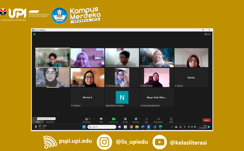 KEGIATAN KULIAH DENGAN PRAKTISI MENGAJAR DI MATA KULIAH DESAIN SOFTWARE PERPUSTAKAAN SESI 2