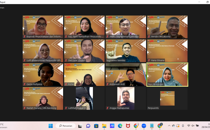 FGD EVALUASI KURIKULUM PRODI PERPUSINFO TAHUN 2023