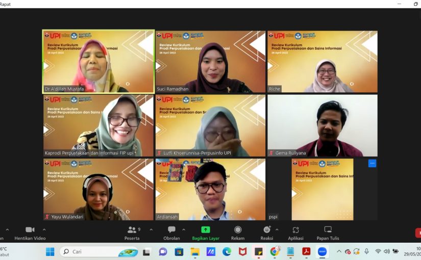 FGD EVALUASI KURIKULUM PRODI PERPUSINFO DENGAN UITM, MALAYSIA TAHUN 2023