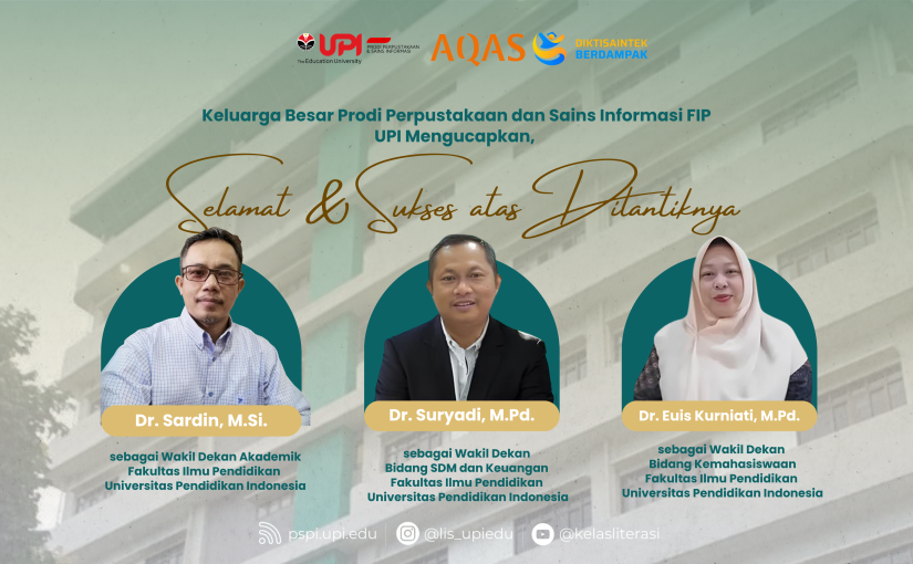 SELAMAT DAN SUKSES UNTUK WAKIL DEKAN FIP PERIODE 2025-2030