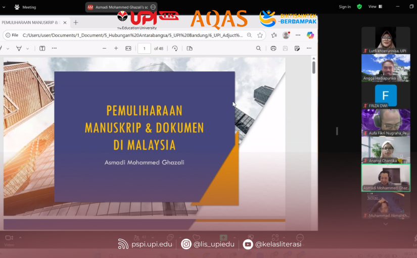 UPI GELAR ADJUNCT PROFESSOR BAHAS KEBIJAKAN PRESERVASI NASKAH KUNO DI MALAYSIA