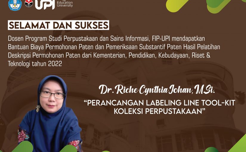 DOSEN PRODI PERPUSINFO LOLOS PROGRAM BANTUAN BIAYA PERMOHONAN PATEN