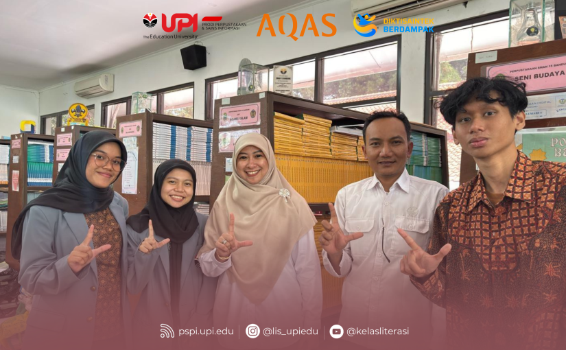 MAHASISWA P3NK DI  PERPUSTAKAAN SMAN 15 BANDUNG SIAP WUJUDKAN PERPUSTAKAAN KREATIF DAN BERKELANJUTAN