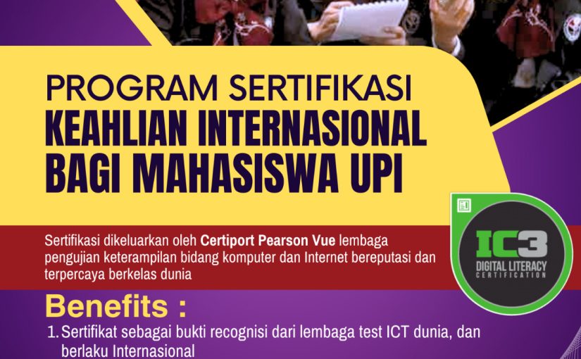 PROGRAM SERTIFIKASI KEAHLIAN INTERNATIONAL BAGI MAHASISWA UPI