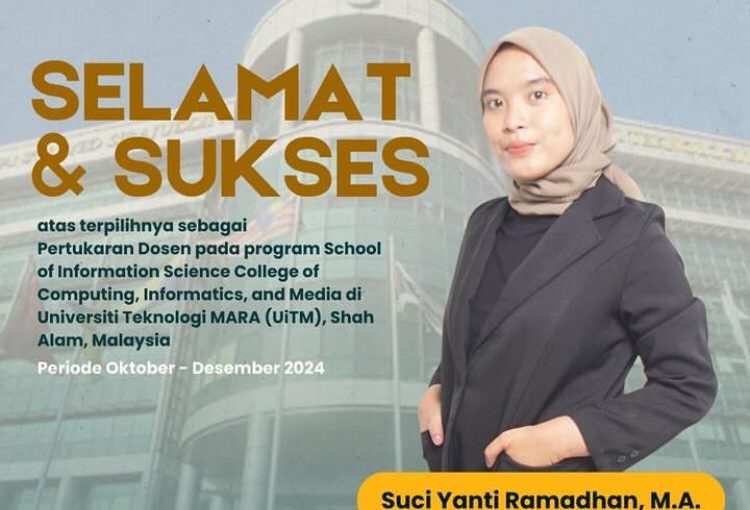 Dosen Program Studi Perpustakaan dan Sains Informasi UPI Ikuti Program Pertukaran Dosen ke Universiti Teknologi MARA, Malaysia