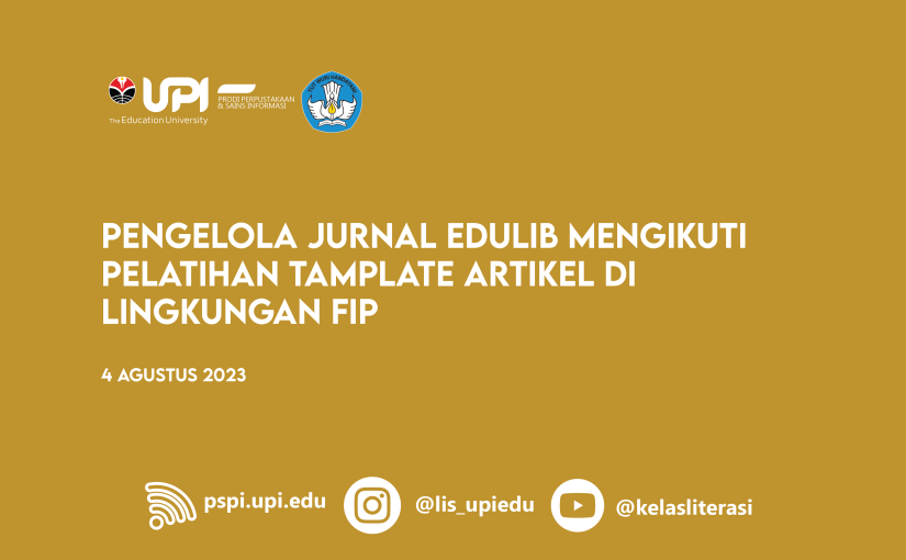 PENGELOLA JURNAL EDULIB MENGIKUTI PELATIHAN TAMPLATE ARTIKEL