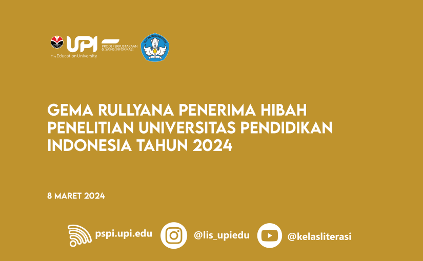 GEMA RULLYANA PENERIMA HIBAH PENELITIAN UPI TAHUN 2024