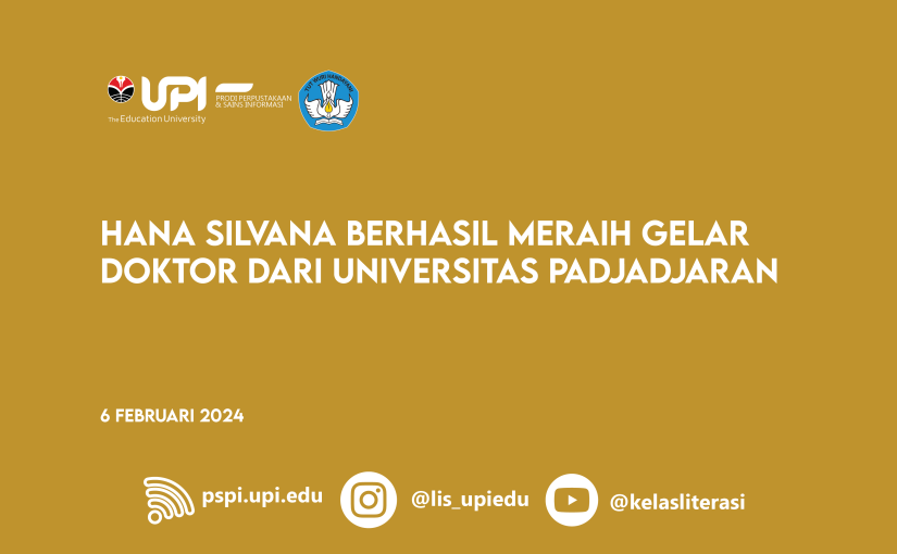 HANA SILVANA BERHASIL MERAIH GELAR DOKTOR DARI UNIVERSITAS PADJADJARAN