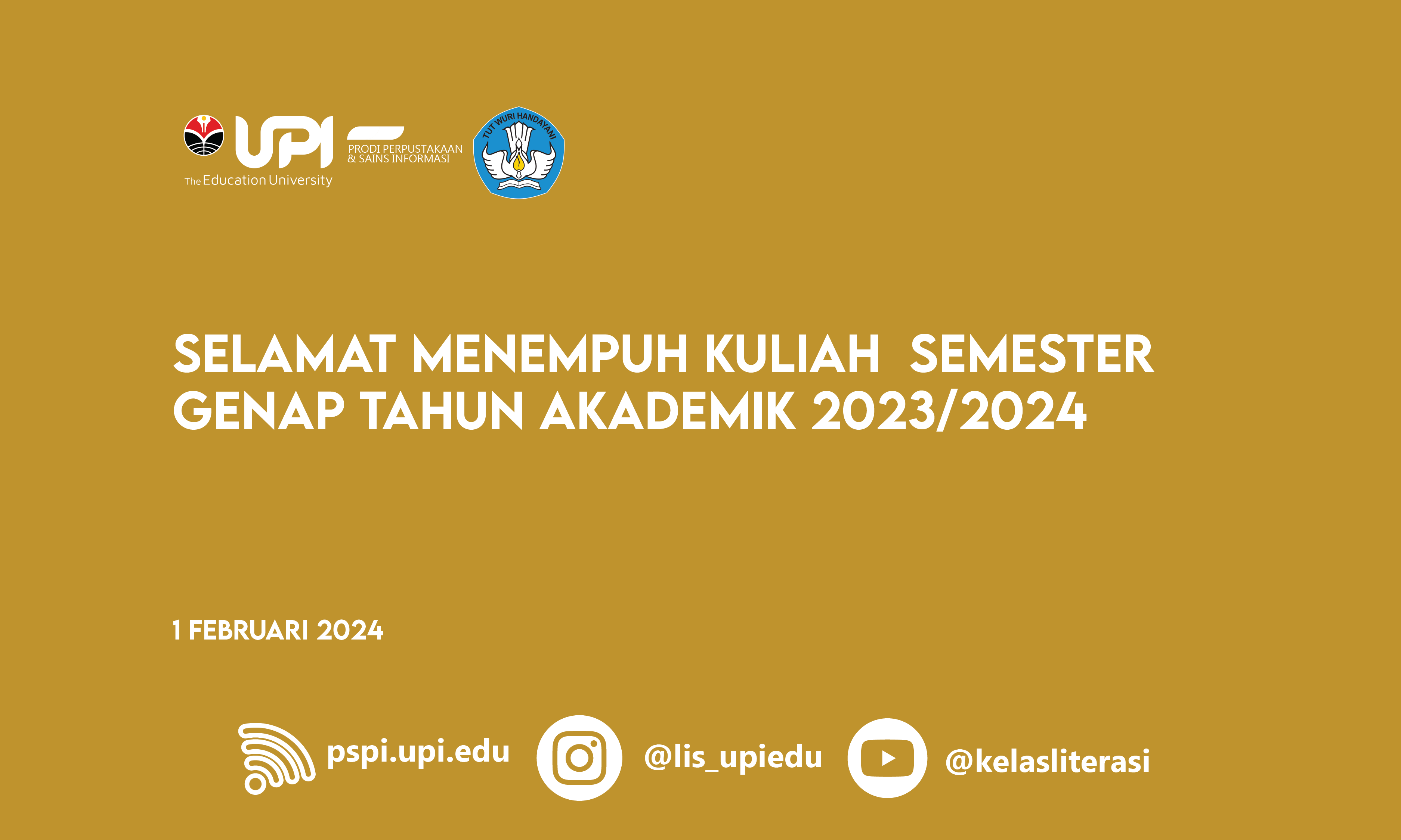 SELAMAT MENEMPUH KULIAH  SEMESTER GENAP TAHUN AKADEMIK 2023/2024