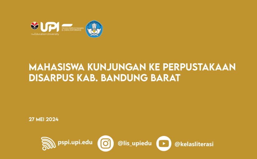 MAHASISWA KUNJUNGAN KE PERPUSTAKAAN DISARPUS KAB. BANDUNG BARAT