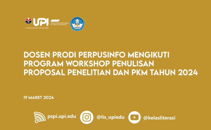 DOSEN MENGIKUTI WORKSHOP PENULISAN PROPOSAL PENELITIAN DAN PKM 2024