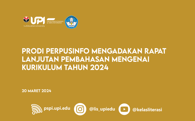 RAPAT LANJUTAN PEMBAHASAN MENGENAI KURIKULUM TAHUN 2024