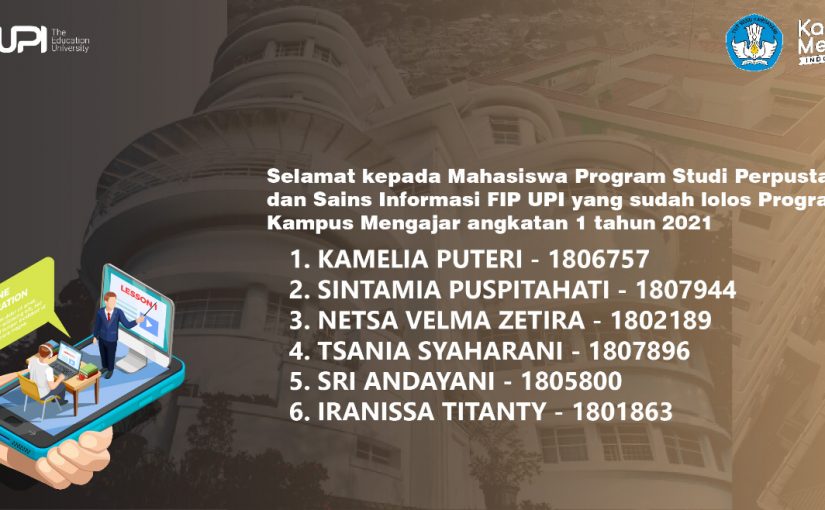 6 MAHASISWA LOLOS PROGRAM KAMPUS MENGAJAR