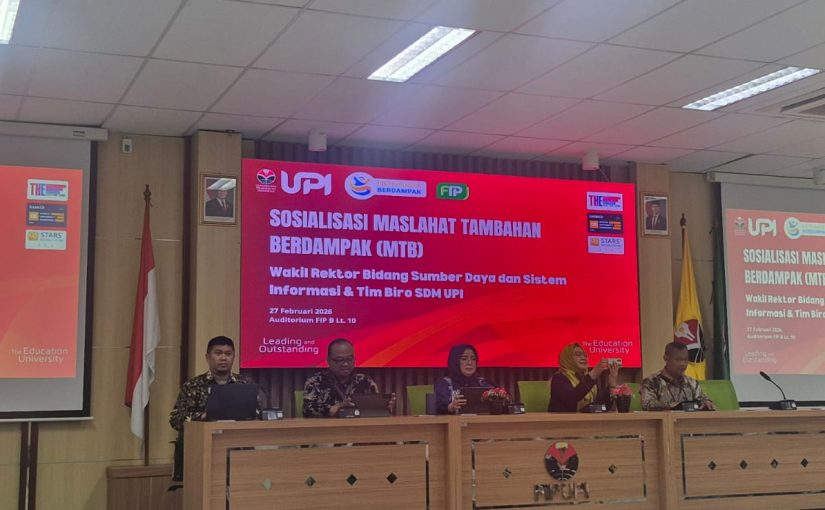 DOSEN PRODI PERPUSTAKAAN DAN SAINS INFORMASI IKUTI SOSIALISASI MASLAHAT TAMBAHAN BERDAMPAK (MTB)