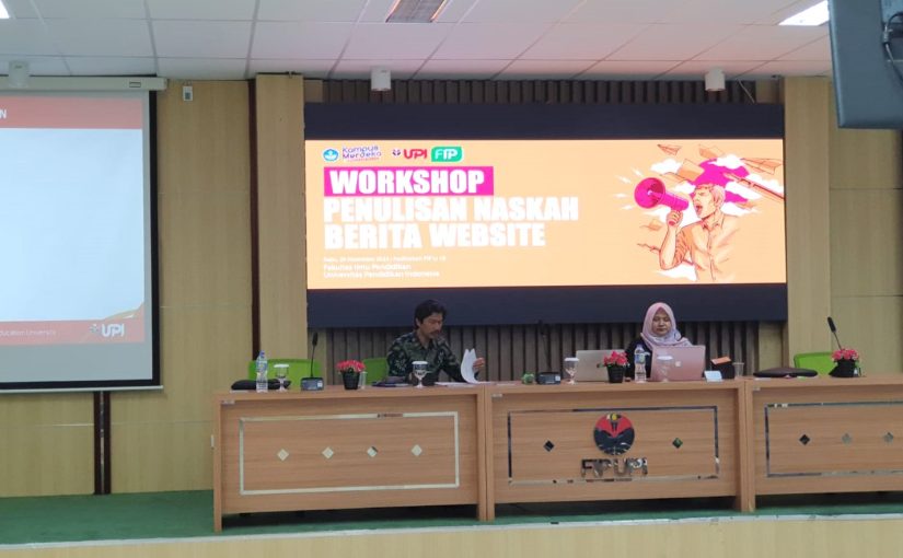 WORKSHOP PENULISAN ARTIKEL BERITA WEBSITE FAKULTAS ILMU PENDIDIKAN